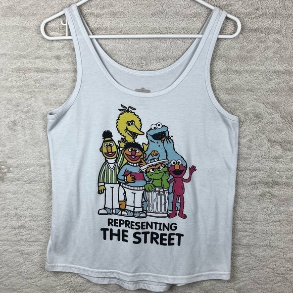 Sesame Street "Representing the Street" Tank Top Medium - Picture 3 of 13